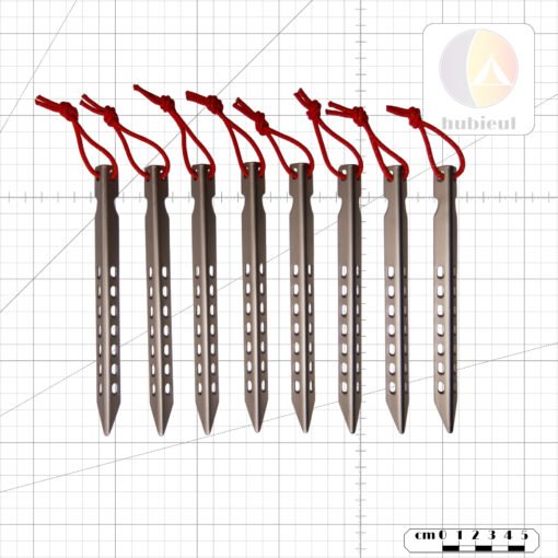 V-Shaped Tent Stake—Titanium (8-pack)